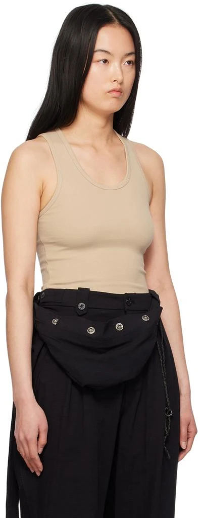 WARDROBE.NYC Beige Ribbed Tank Top 2
