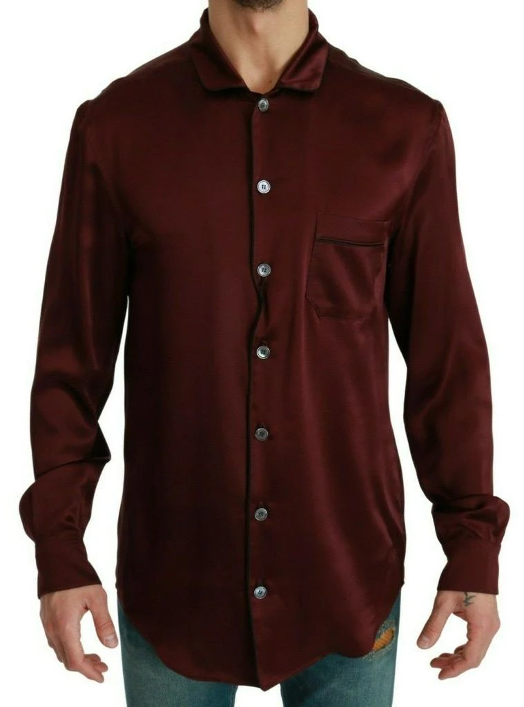 Dolce 
Gabbana Silk Pajama Casual Men
s Shirt