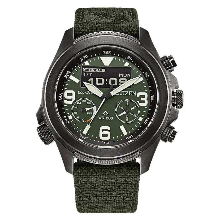 Citizen Promaster Land Analog-Digital Green Dial Men's Watch JV1005-02W 1