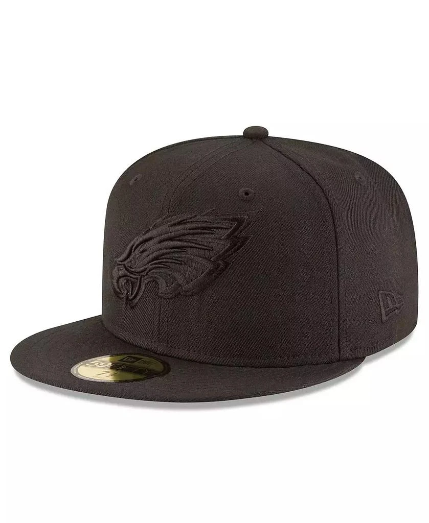 New Era Men's Black Philadelphia Eagles Super Bowl LIX Champions Tonal Side Patch 59FIFTY Fitted Hat 3