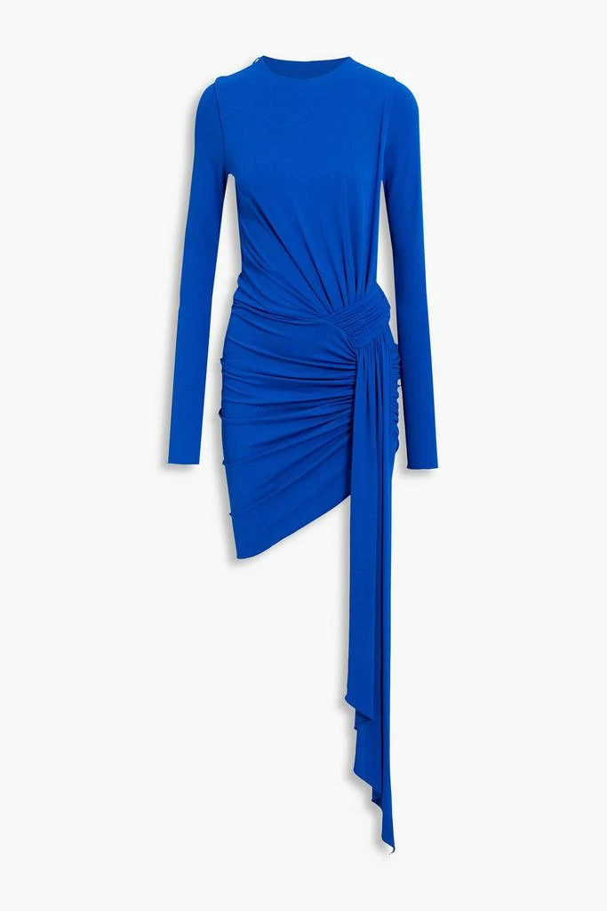 Alexandre Vauthier Asymmetric draped crepe mini dress 1