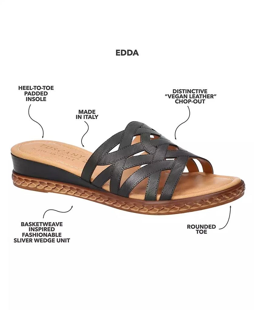Easy Street Women's Edda Wedge Heel Sandals 8