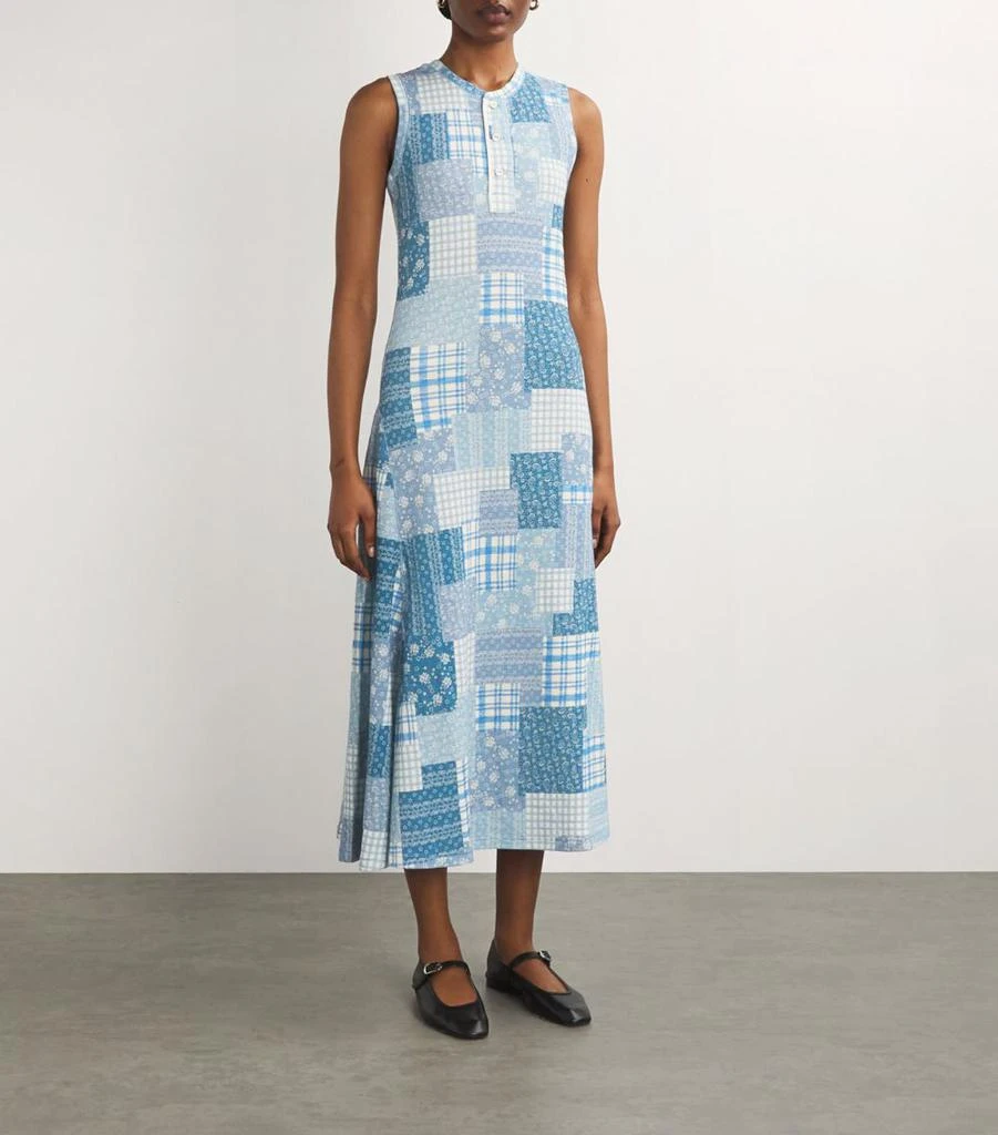 Ralph Lauren Floral Patchwork Midi Dress 6