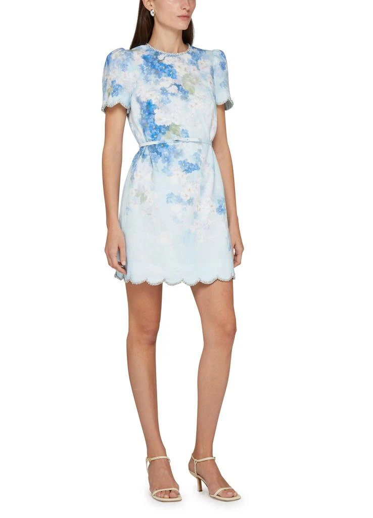 Zimmermann Crush scalloped shift mini dress 6