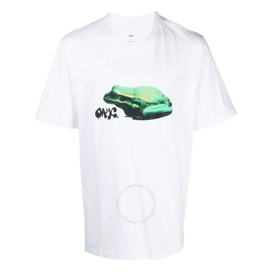 Oamc Men's White Amphibian Short-Sleeved T-Shirt 1