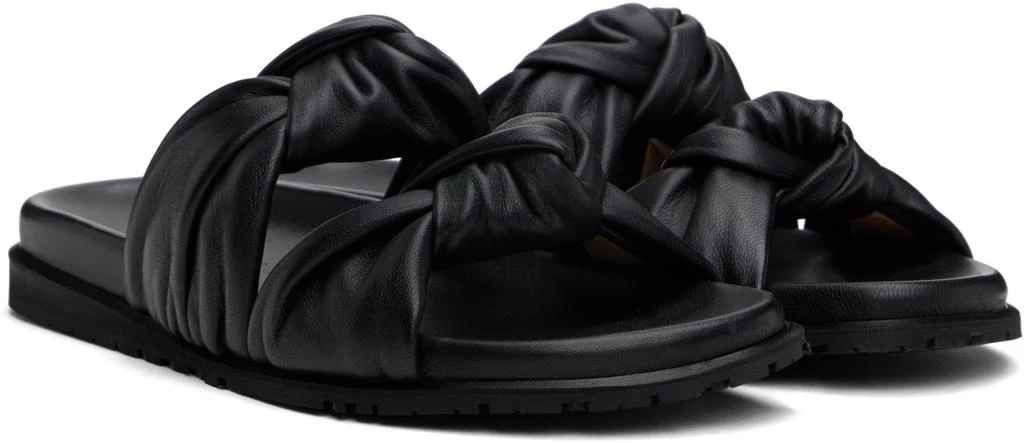 Dear Frances Black Tye Sandals 4
