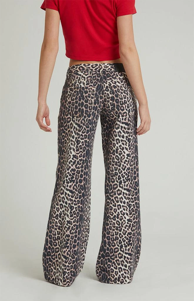 PacSun Casey Leopard Low Rise Baggy Jeans 5