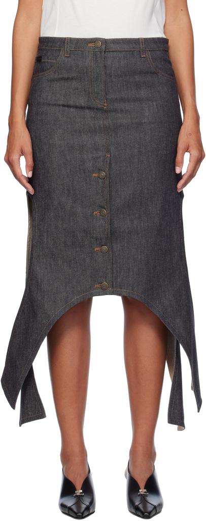 スカート Courreges Midi Skirt With Front Button Detailing And Back Courrèges Midi Skirt With Front Button Detailing And Back