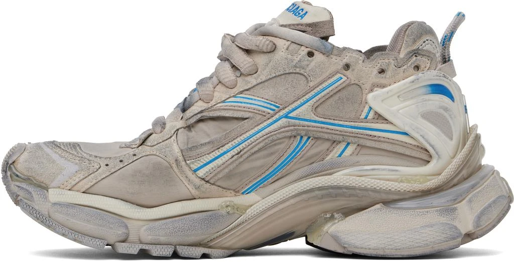 Balenciaga Gray & Blue Runner Sneakers 3