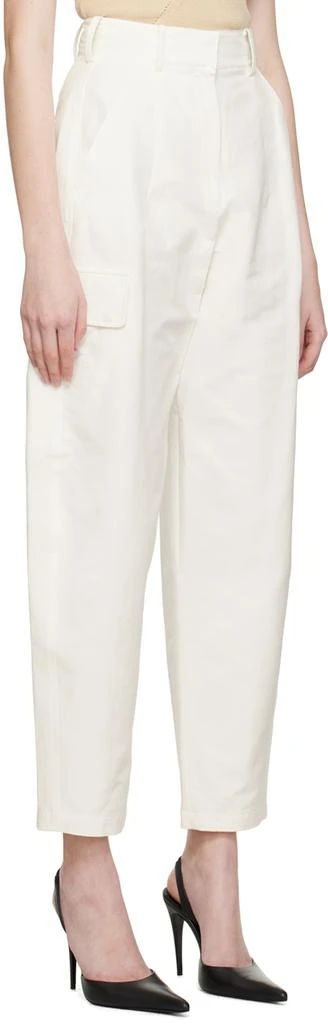 LVIR White Flap Pocket Trousers 2