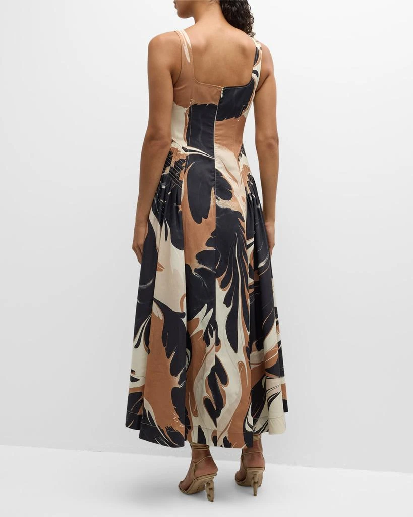 SIMKHAI Paola Printed Midi Dress 4