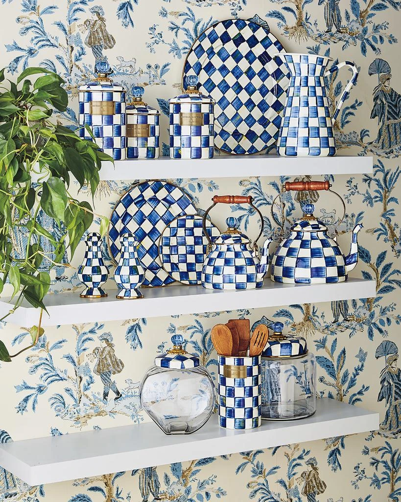 MacKenzie-Childs Royal Check 3-Quart Tea Kettle 4