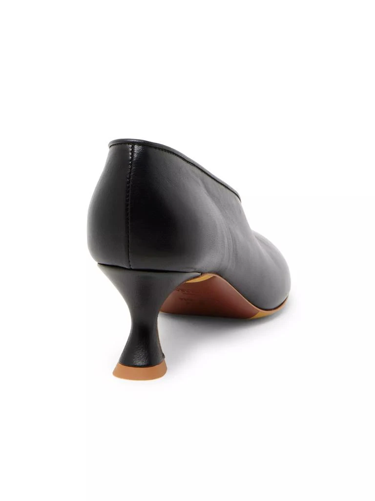 Moschino 55MM Duck-Heel Leather Pumps 3