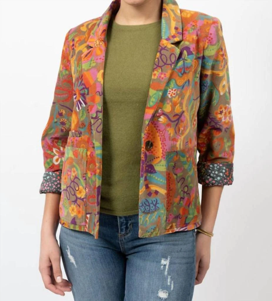 Ivy Jane Ivy Jane - Corduroy Print Jacket 1