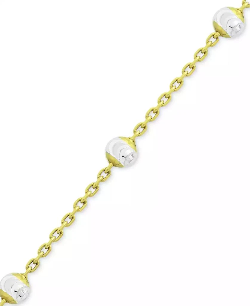 Giani Bernini Beaded Station Chain Necklace in 18k Gold-Plated Silver, or 18k Rose Gold-Plated Silver or Sterling Silver 18" + 2" extender, Created for Macy's 3