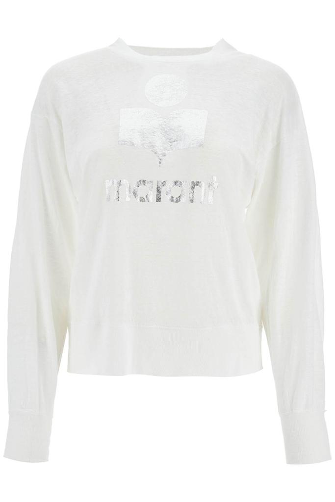 ISABEL MARANT ETOILE klowia t-shirt with metallic logo print