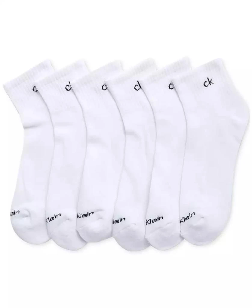 Calvin Klein Men's 6pk. Logo Quarter Socks 1