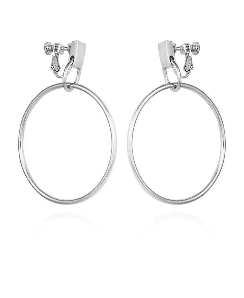 Vince Camuto Clip-On Drop Hoop Earrings 1