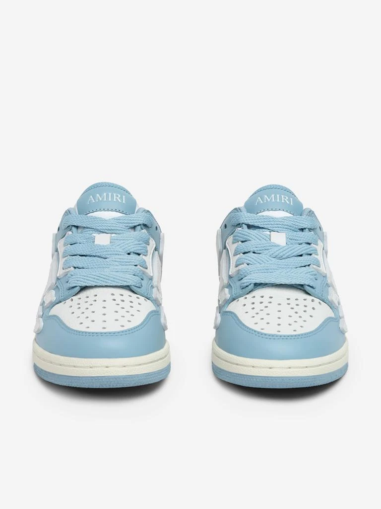 AMIRI Kids Leather Skel Top Low Trainers in Blue 3