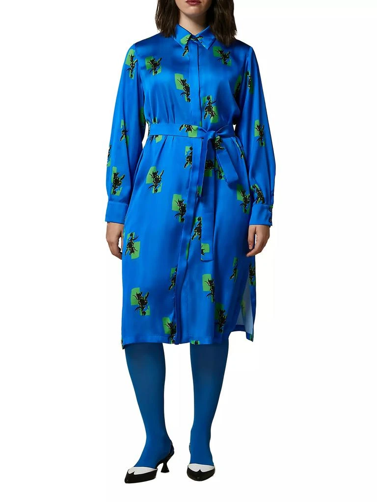 Marina Rinaldi Plus Dravenna Printed Satin Shirtdress 3