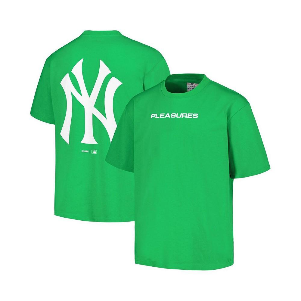 PLEASURES Men's Green New York Yankees Ballpark T-shirt