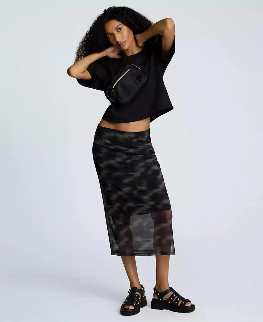Kenneth Cole Women's Side-Ruched Pull-On Midi Skirt 2