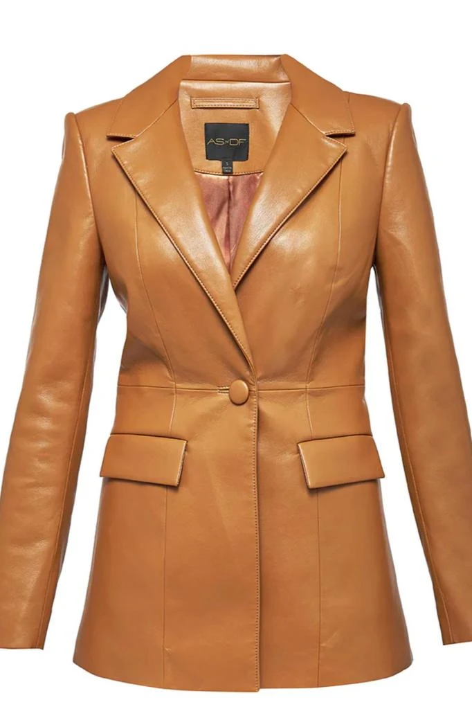 AS by DF As By Df - Finn Recycled Leather Blazer 5