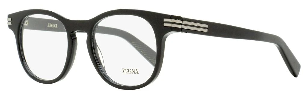 Zegna Men
s Keyhole Oval Eyeglasses EZ5268 001 Black 51mm