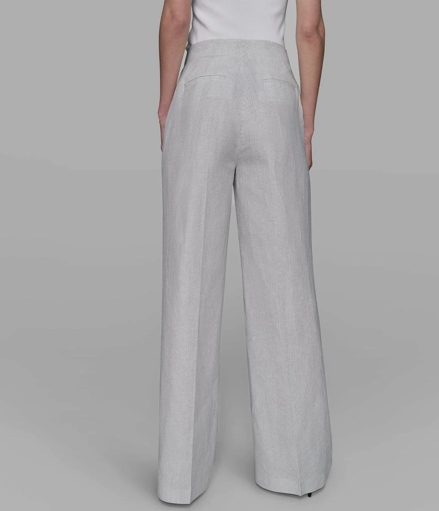 Karl Lagerfeld Paris PINSTRIPE LINEN PANT 4