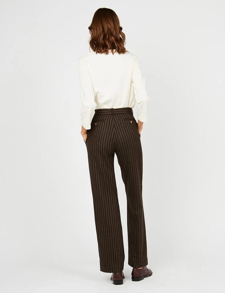 INES DE LA FRESSANGE PARIS Hector brown trousers 5