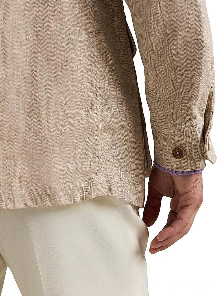 Ralph Lauren Linen Herringbone Field Jacket 6