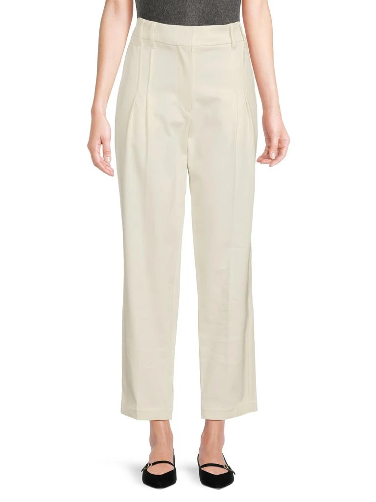 Brunello Cucinelli Stretch-Cotton Pleated Pants 1
