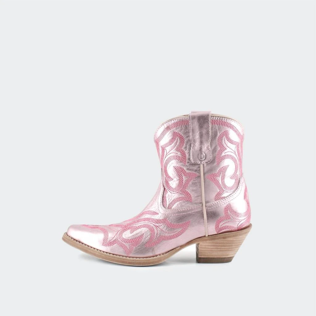 Buck & Brana Women's Regina Leather Cowgirl Boots In Ballet 4