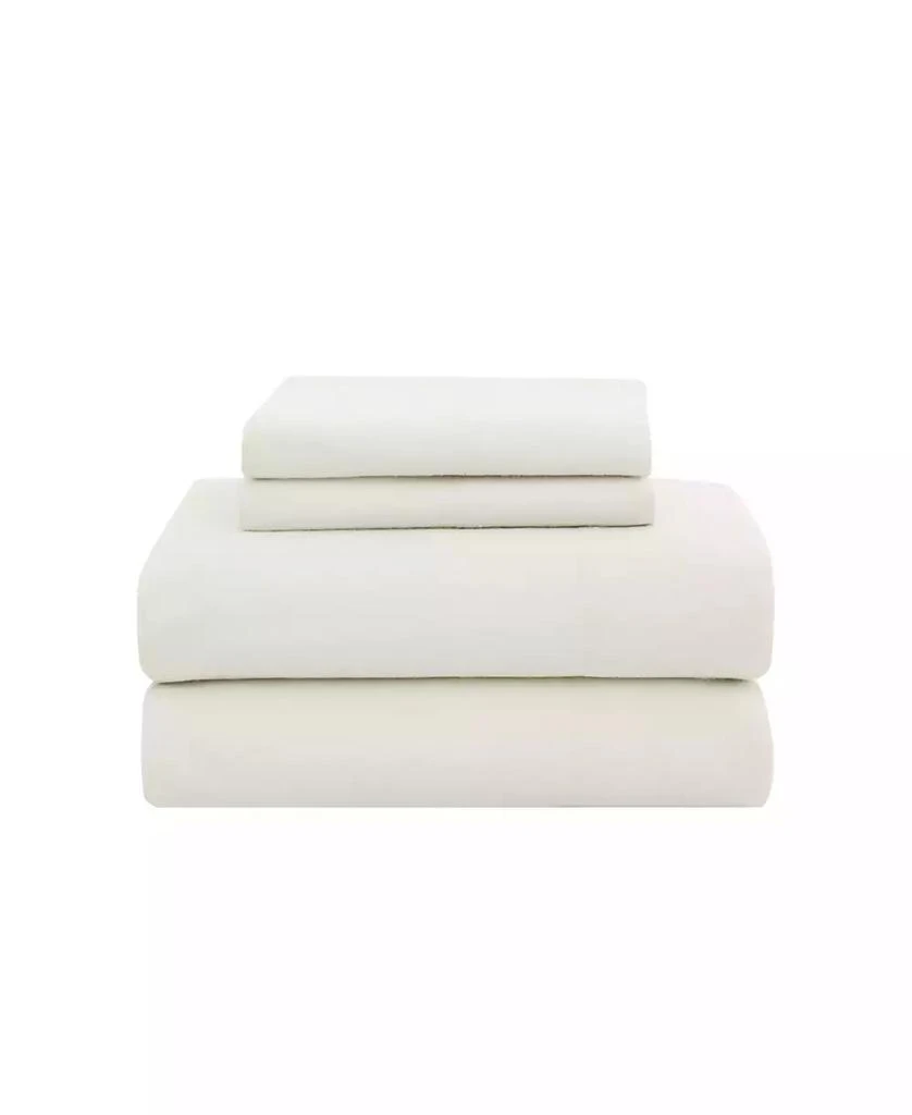 London Fog London Fog Super Soft Cotton Flannel 4 Piece Sheet Set, Queen 1