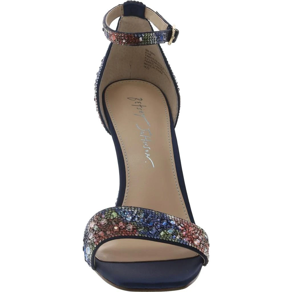 Betsey Johnson Dani Womens Satin Embellished Heels 3
