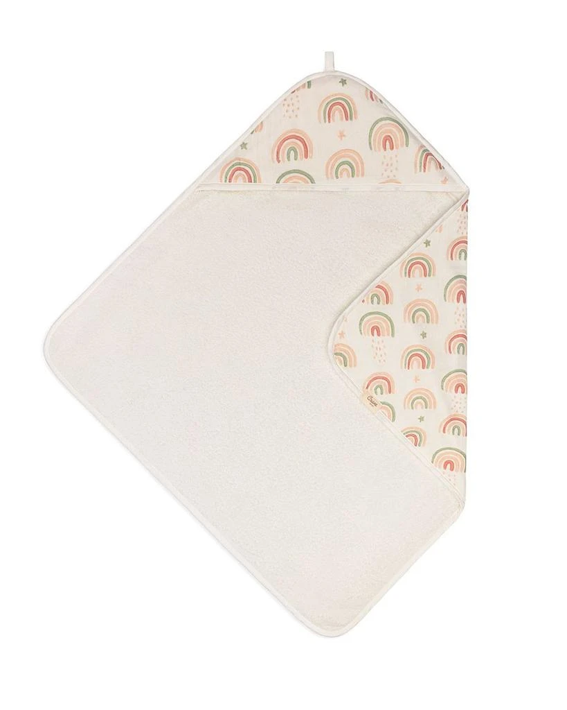 Crane Baby Parker Baby Rainbow Hooded Towel - Ages 0-3 1