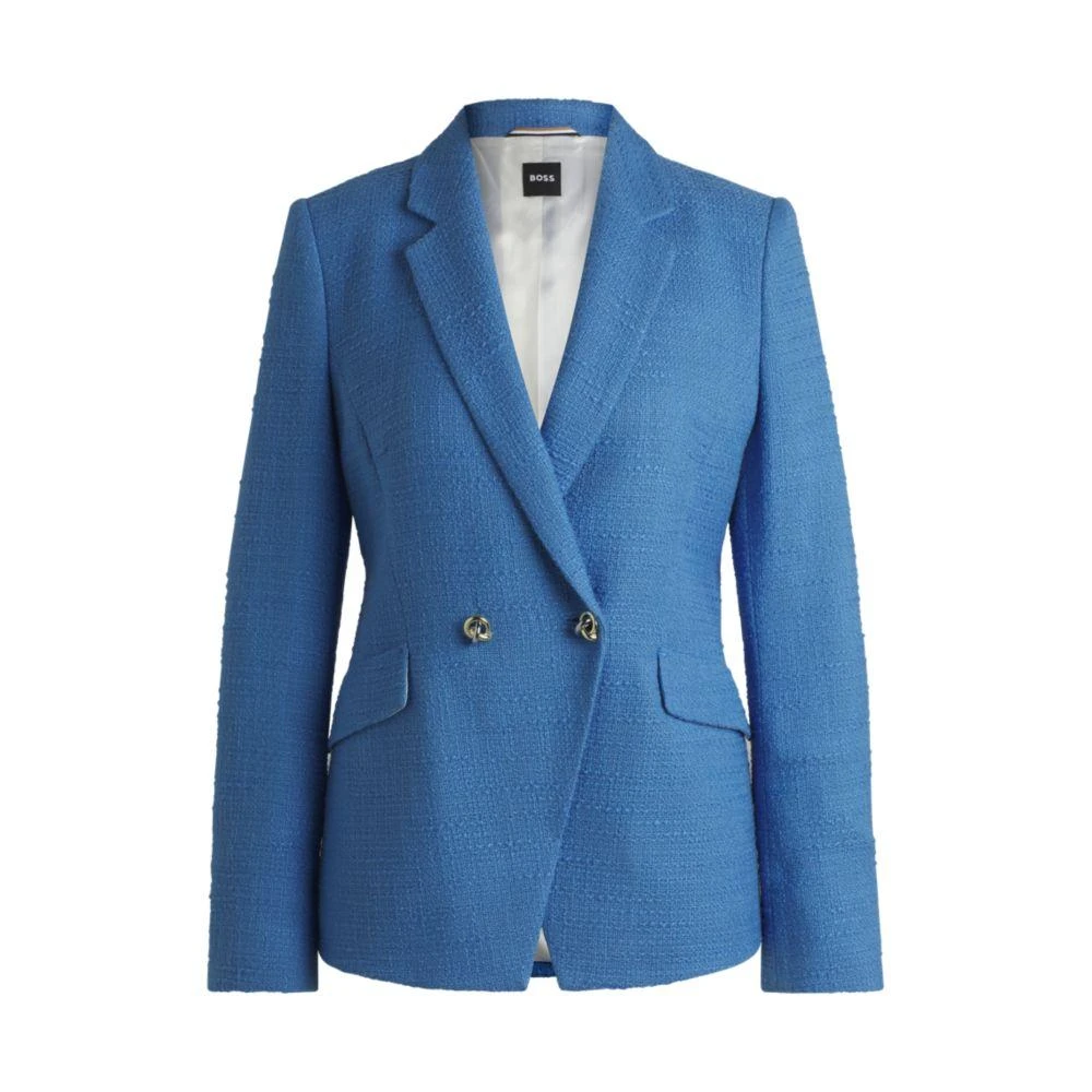 Hugo Boss Slim-fit blazer in tweed 1