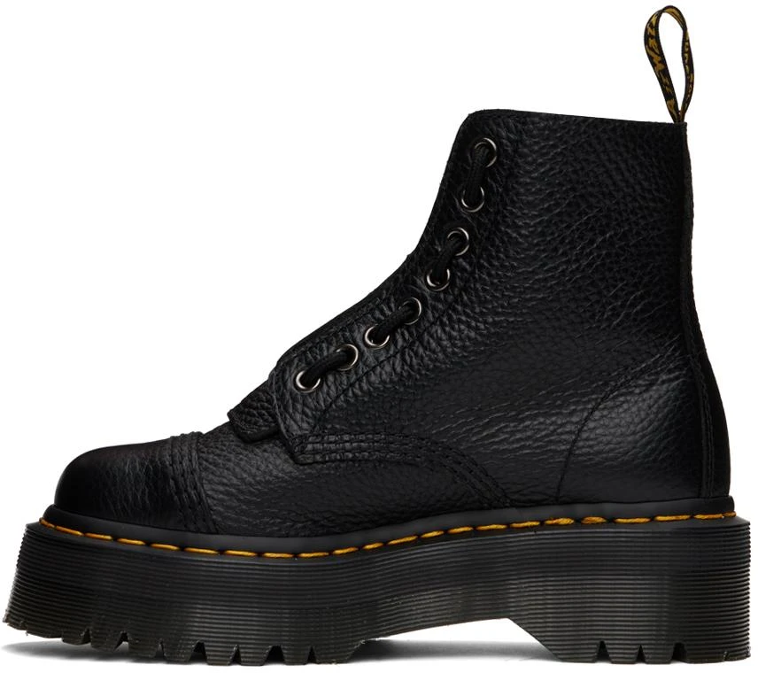 Dr. Martens Black Sinclair Milled Nappa Platform Boots 3