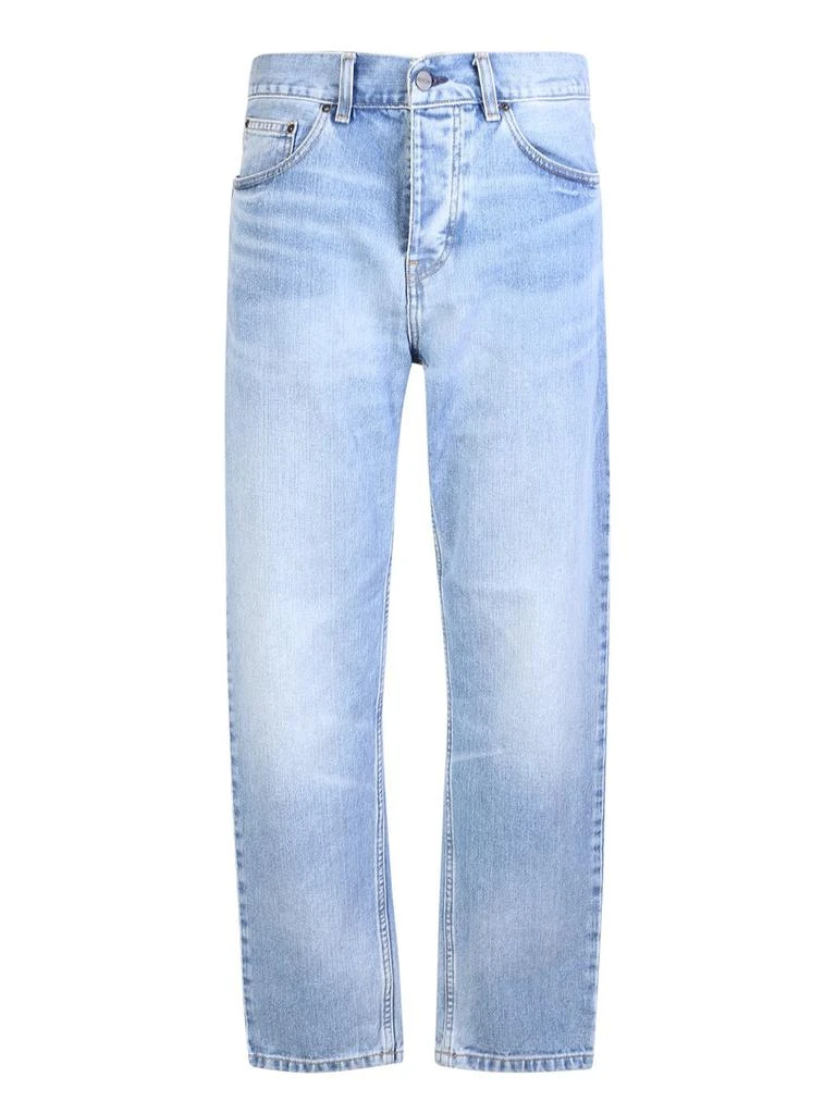 Carhartt WIP Carhartt WIP Newel Logo-Patch Straight-Leg Jeans 1