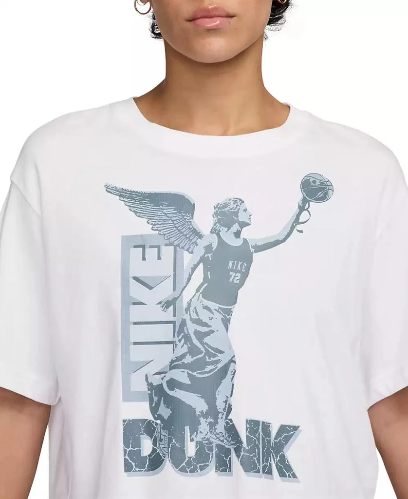 NIKE Women's Cotton Short-Sleeve Cropped Basketball T-Shirt 3