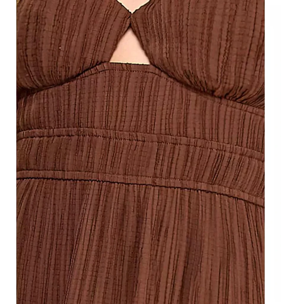 City Studios Juniors' Textured Keyhole Strappy Maxi Dress 5