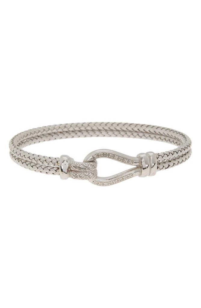 MESHMERISE 18K Gold Plated Diamond Bangle Bracelet - 0.10 ctw 1