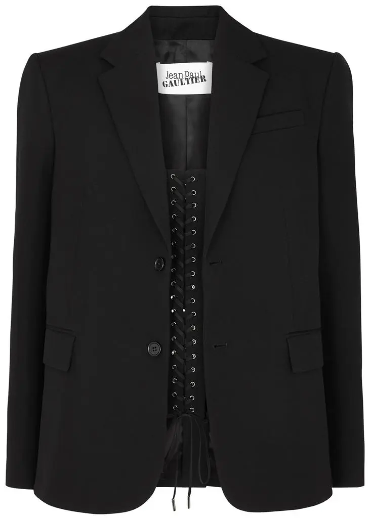 Jean Paul Gaultier Wool corset blazer 1