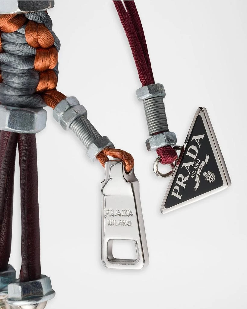 Prada Robot Metal Keychain Bag Charm 2