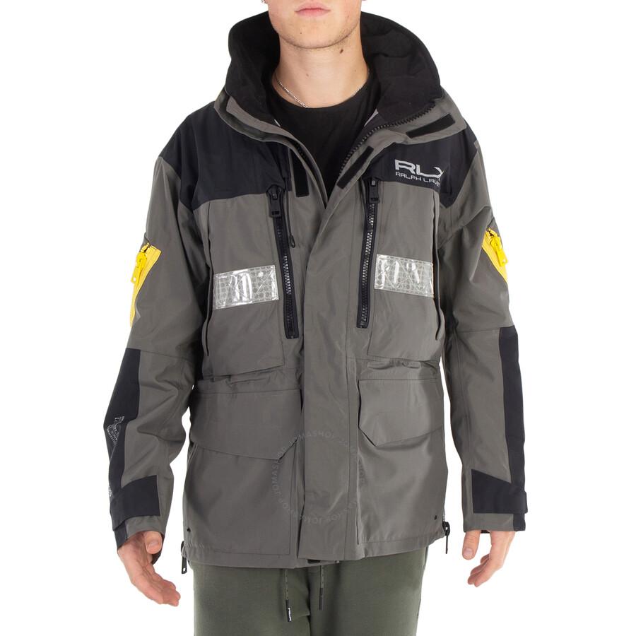 RLX Ralph Lauren グレー ジャケット US/XL Ralph Lauren Grey RLX Water Repellent Hooded Jacket