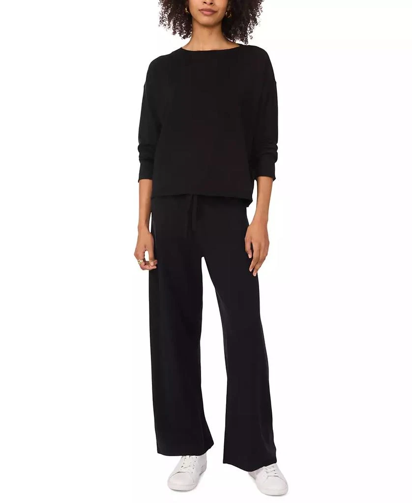 Vince Camuto Women's Ribbed-Trimmed Crewneck Sweater 3