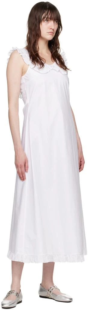 Molly Goddard White Laura Midi Dress 4