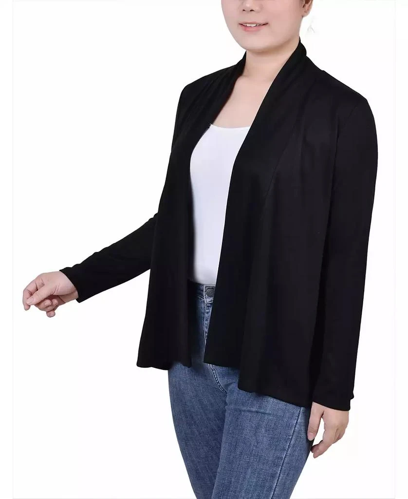 NY Collection Women's Sleeve Swing Cardigan Sweater 3