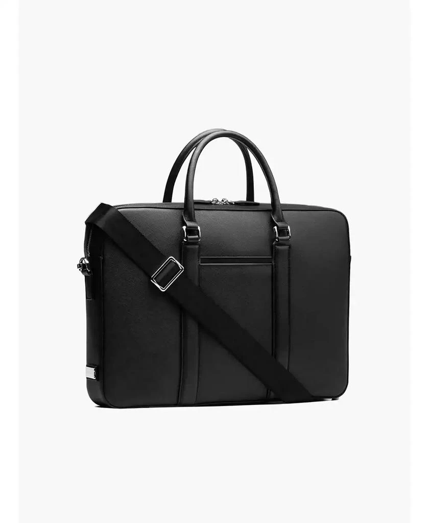 MAVERICK & CO. Men's Manhattan Monochrome Leather Briefcase 3