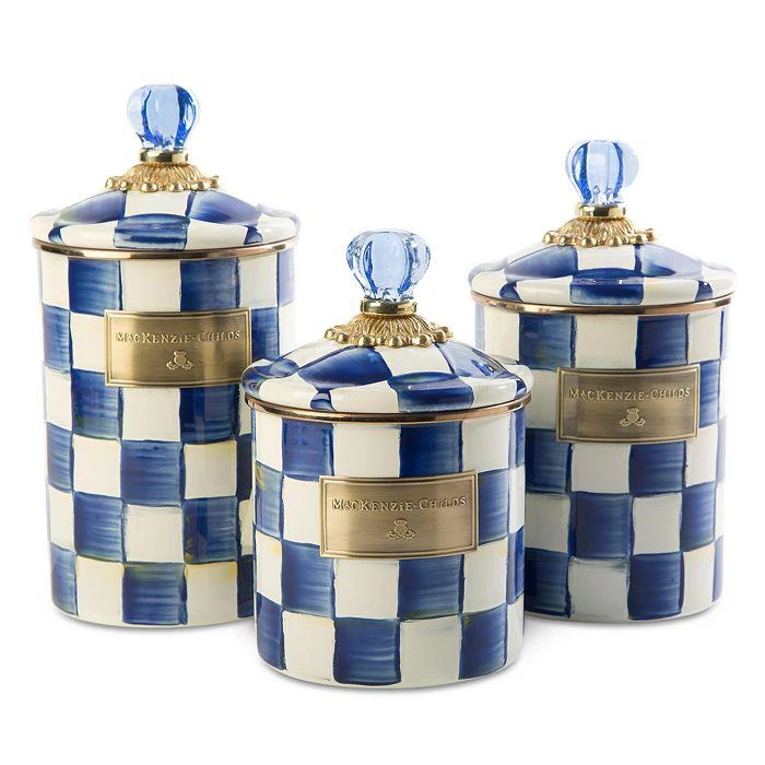 MacKenzie-Childs Royal Check Canister - Medium 2